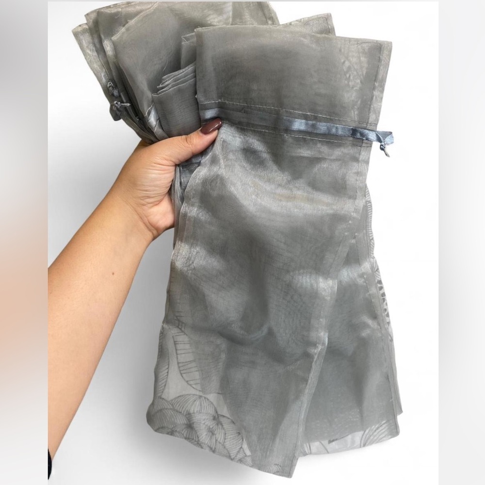 12 Mesh Organza Bags 15x6
